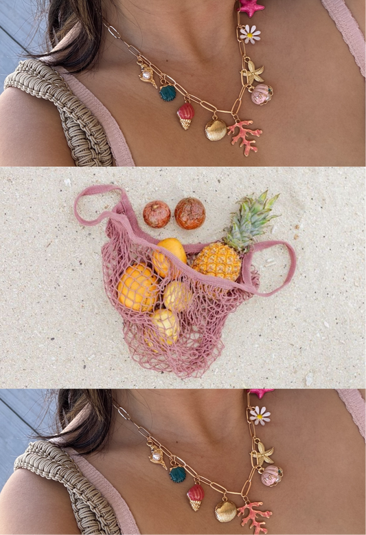 Sol charm beach necklace