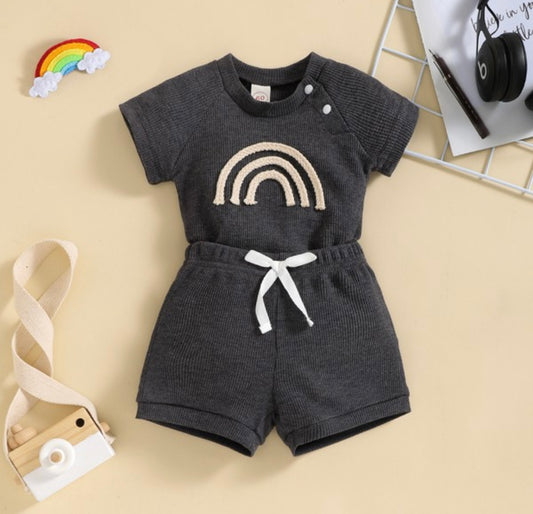 Charcoal baby set