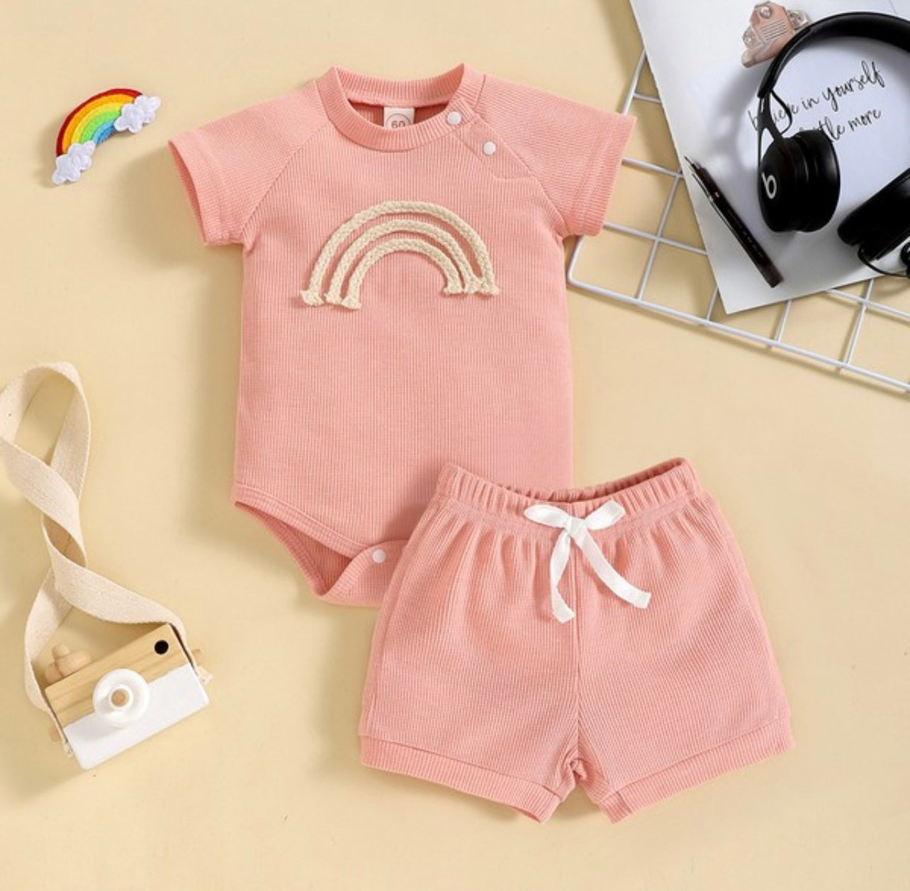 Peach baby set