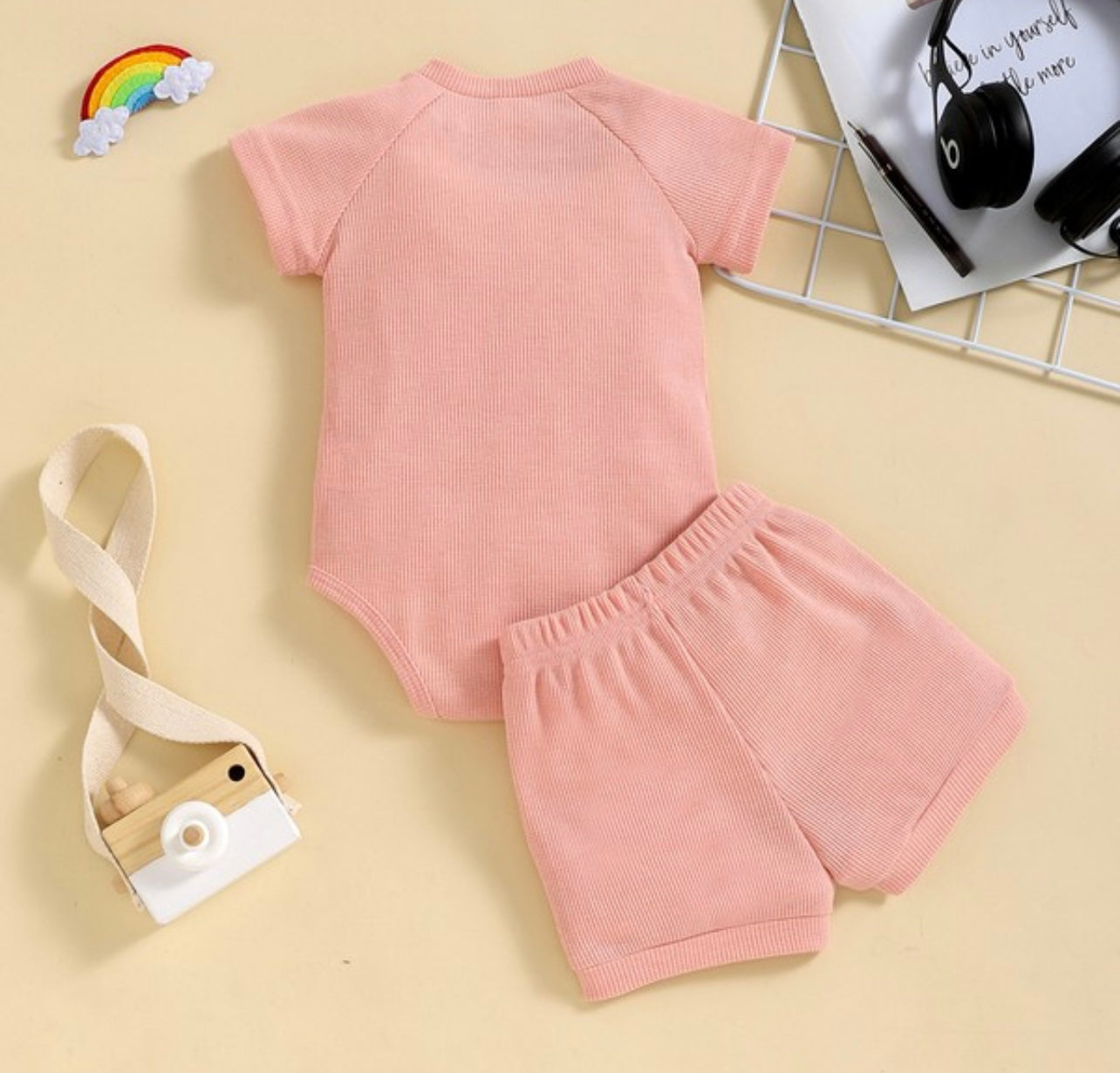 Peach baby set